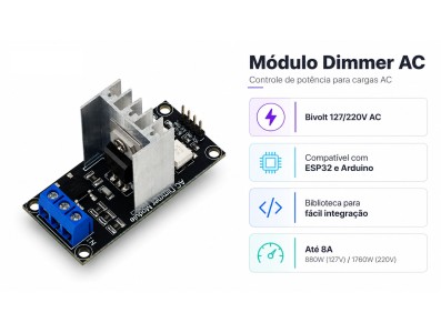 Destaques M&oacute;dulo Dimmer RD-8A Bivolt - Imagem 5