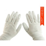 Luva ESD Antiest&aacute;tica e Antiderrapante Branca - Grande Validade 07/2026 OUTLET