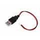 Cabo de Alimenta&ccedil;&atilde;o USB-A Macho para JST XH2.54 2 Pinos - 20cm - Thumb 2