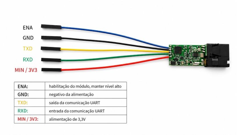 Pinout/Pinos de conexão Laser M01 0 - 5m - [1037281]