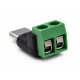 Destaques e projetos Adaptador USB-C Macho com Bornes - Thumb 2