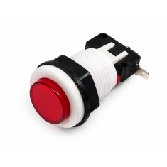 Bot&atilde;o Pulsador Arcade PBS-29 com Microswitch - Vermelho