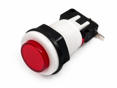 Destaques Bot&atilde;o Pulsador Arcade PBS-29 Vermelho - Imagem 1