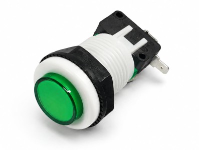 Destaques Bot&atilde;o Pulsador Arcade PBS-29 Verde - Imagem 1