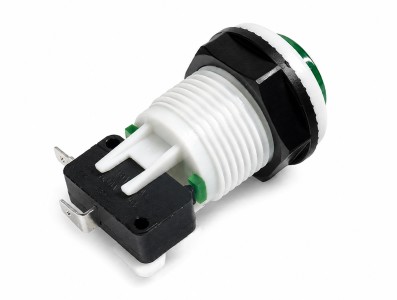 Destaques Bot&atilde;o Pulsador Arcade PBS-29 Verde - Imagem 2