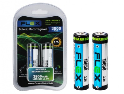 Bateria 18650 Li-Ion Recarreg?vel 3.7V 3800mAh Button-top - OUTLET - Imagem 2