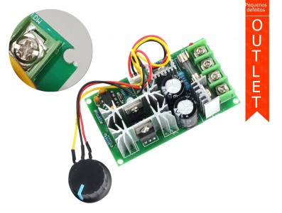 Controlador PWM 20A 1200W para Velocidade de Motores 10V &agrave;&nbsp; 60V - OUTLET - Imagem 1