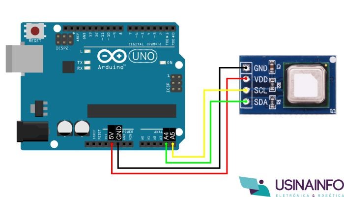 Ligação Sensor de CO2 SCD41 I2C com Arduino - [1037449]