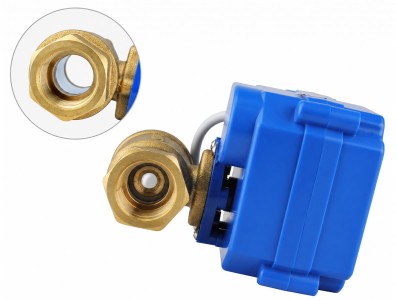 V&aacute;lvula Motorizada Esfera 2 Vias 1/2" 12V DC - DN15 - Imagem 3