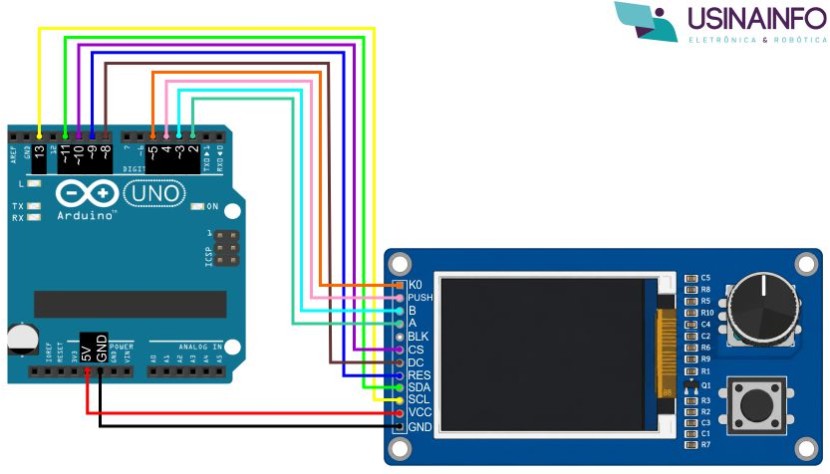Conexões Display TFT LCD 2.4 com Arduino - [1037506]