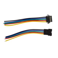 Kit Cabo Conector JST SM 5 Pinos Macho + F&ecirc;mea - Passo 2,54mm