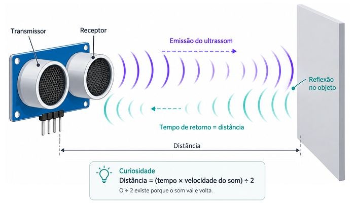 Funcionamento Sensor Ultrassom - [1037571]