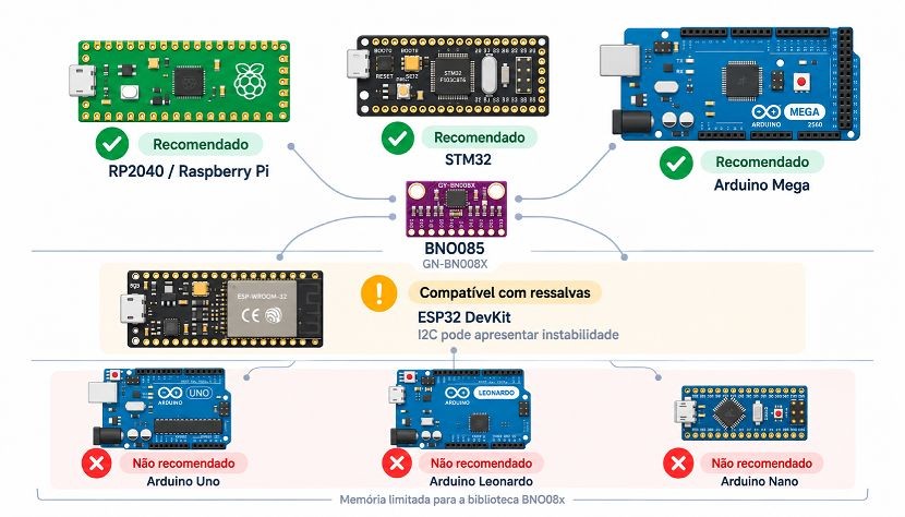 Compatibilidade IMU BNO085 9 Eixos - [1037593]