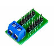 M&oacute;dulo Expansor de Pinos 2,54mm com 12 Sa&iacute;das e Borne KRE