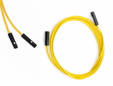 Jumper para Protoboard F&ecirc;mea-F&ecirc;mea 100cm - Amarelo - Imagem 3