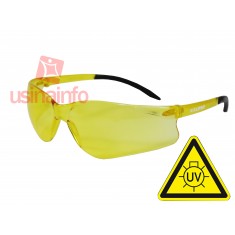 Óculos de Proteção e Segurança Amarelo Contra Luz Ultravioleta - Modelo Koala - Kalipso