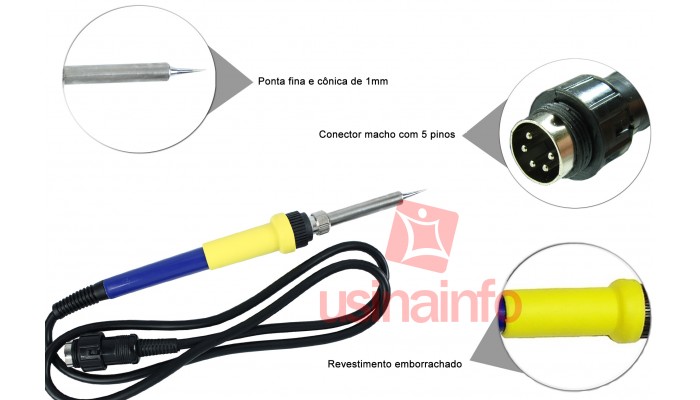 Estação de Solda e Retrabalho Yaxun 702/702B+ / 902+ 2 em 1 de Uso Industrial - 127V