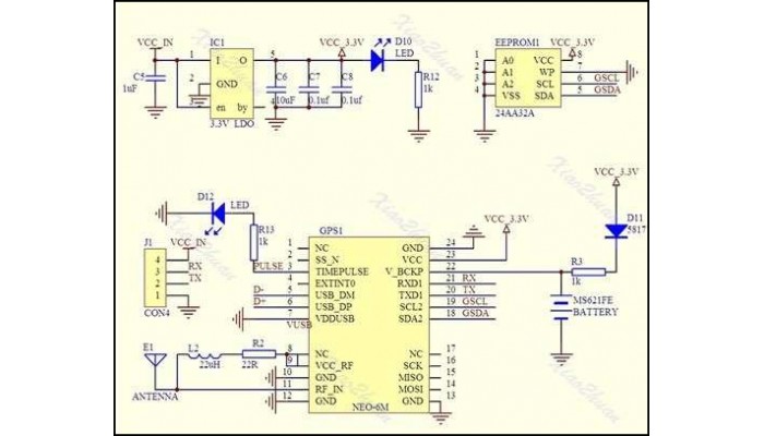 Módulo GPS com antena para Arduino e Raspberry PI 