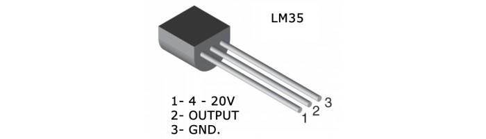 Sensor de temperatura LM35 para Projetos
