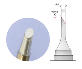 Ponta para Ferro de Solda Tipo C
