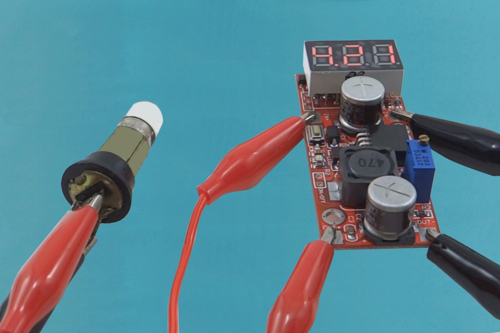 Regulador de Tensão LM2596 Ajustável com Voltímetro