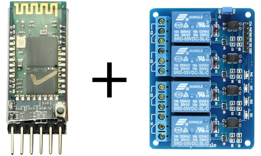 Módulo Bluetooth e Relé para Automação Residencial Arduino