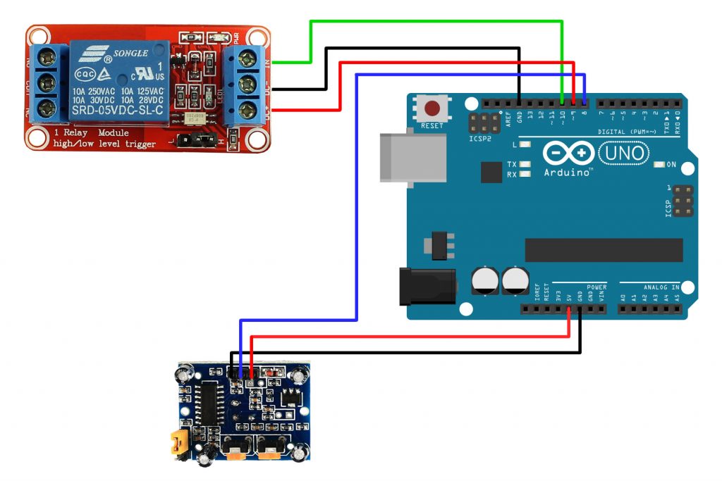 Esquemático Projeto Sensor PIR Arduino