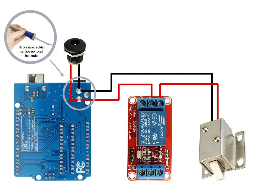 Esquemático Projeto Cofre Arduino