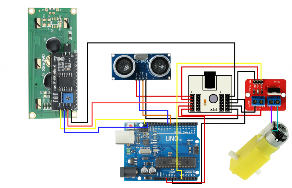 Esquema de Ligação da Esteira Arduino com Driver Controlador