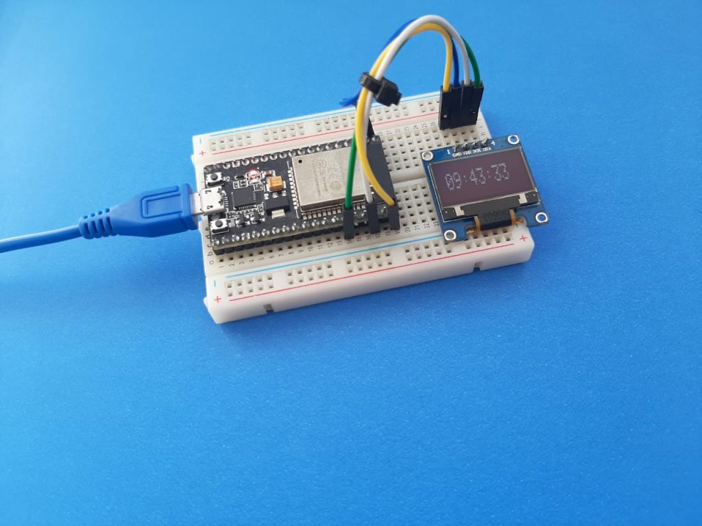 ESP32 Projeto Relógio OLED