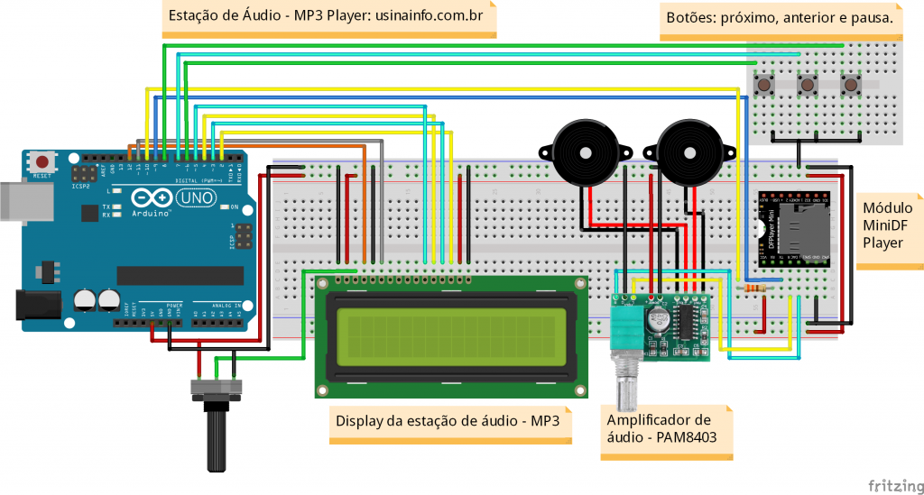 Dfplayer Mini Arduino: Projeto Construa seu MP3 Exclusivo - UsinaInfo