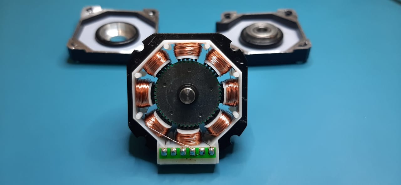 Motor de Passo Arduino – Bobinas e Rotor
