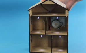 Mini Casa Sustentável MDF – Ponte Retificadora com Mini Gerador…