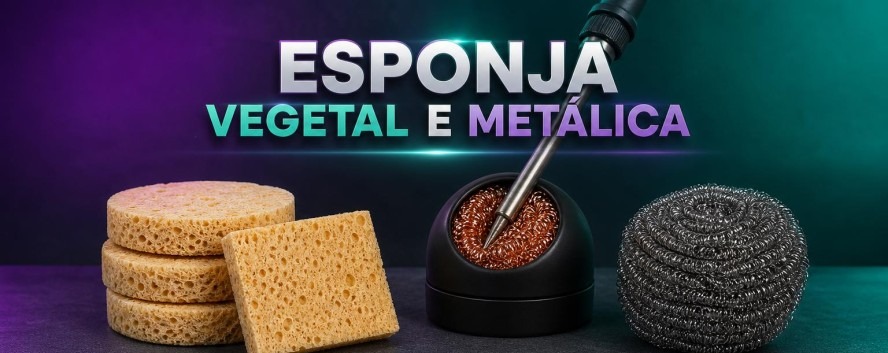 Esponja Vegetal e Met&aacute;lica