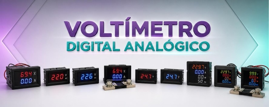 Volt&iacute;metro Digital Anal&oacute;gico