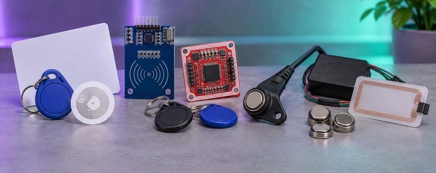 Leitores e Tags RFID, NFC e iButton