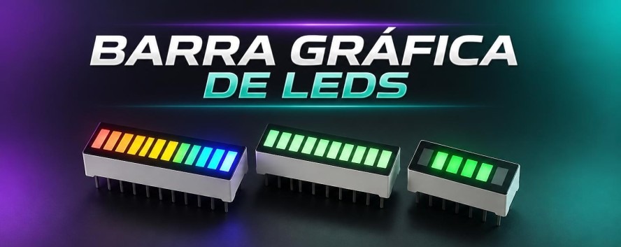 Barra Gr&aacute;fica de Leds