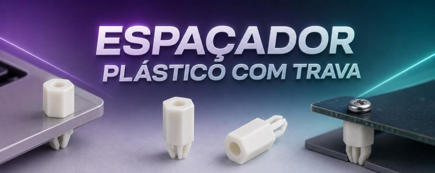 Espa&ccedil;ador Pl&aacute;stico com Trava