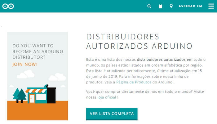 Onde comprar Arduino no Brasil?