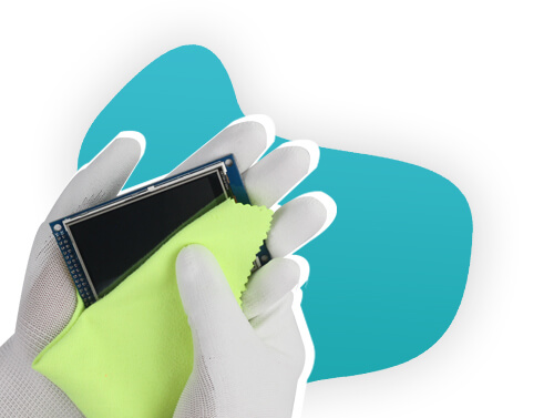Limpeza e verificação de display