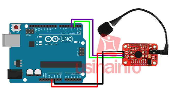 Esquemático Módulo Reconhecimento de Voz Arduino