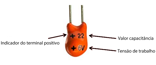 Capacitor de Tântalo com Chumbo