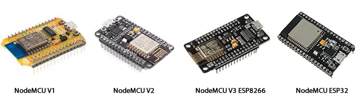 Modelos de NodeMCU com ESP8266 e ESP32