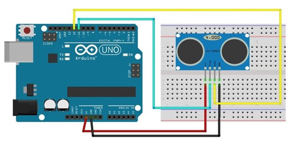 Exemplo Projeto Sensor Ultrassônico Arduino