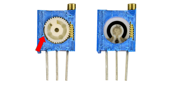 Visão Interna Trimpot Multivoltas