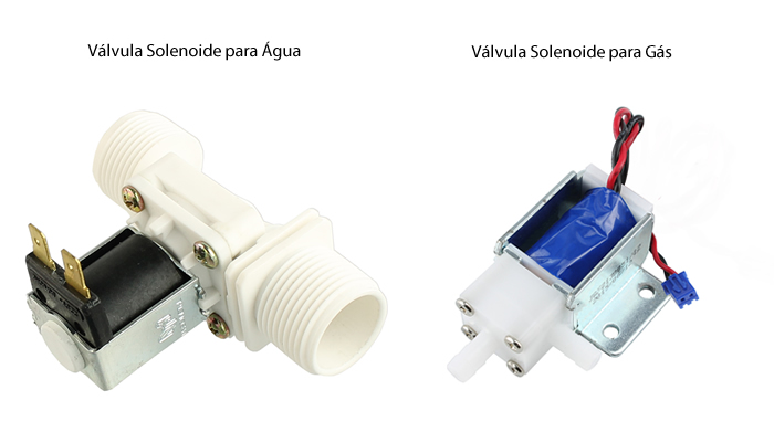 Válvula Solenoide para Água x Válvula Solenoide para Gás