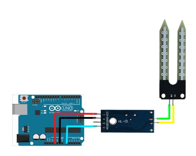 Esquemático Projeto Sensor de Umidade do Solo Arduino